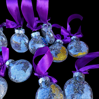 Lavender filled Christmas ornament