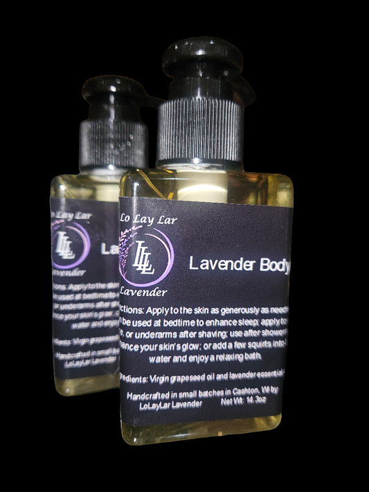 Lavender body oil small